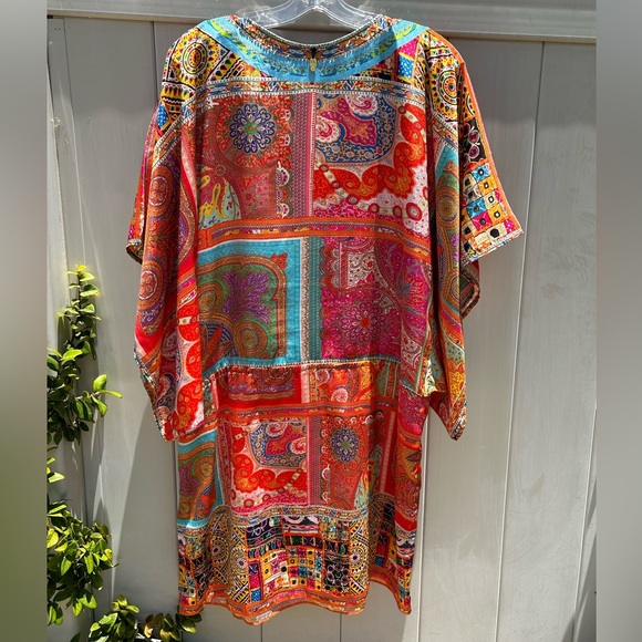 RUBY YAYA Rhinestones Unique Kimono Kaftan Dress Size S - Picture 6 of 8